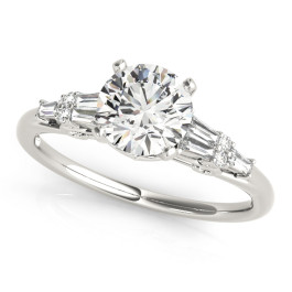 ENGAGEMENT RINGS FANCY SHAPE BAGUETTE REMOUNTS
