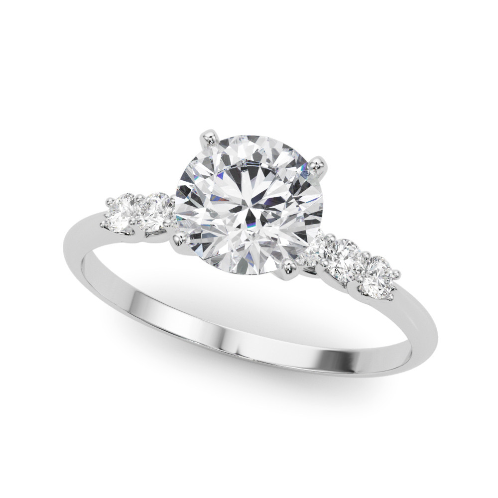 ENGAGEMENT RINGS SINGLE ROW PRONG SET