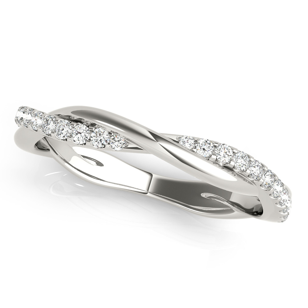 TWISTED DIA WEDDING BAND