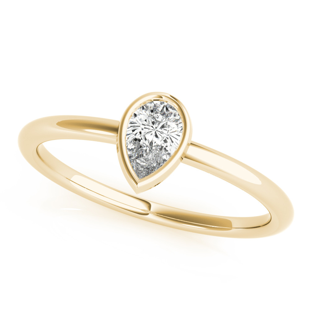 LAB GROWN DIAMOND SOLITAIRE STACK PEAR SHAPE