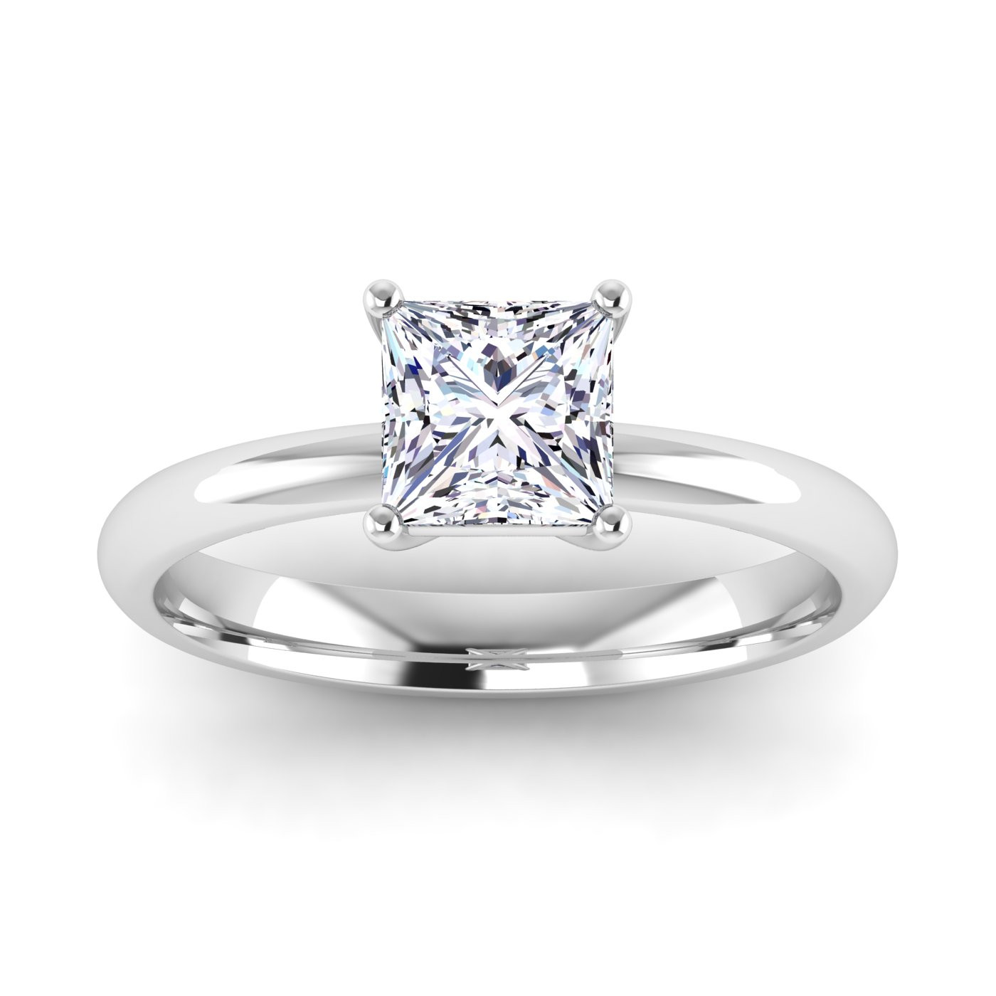 1/2CT LAB  PC SOLITAIRE RING