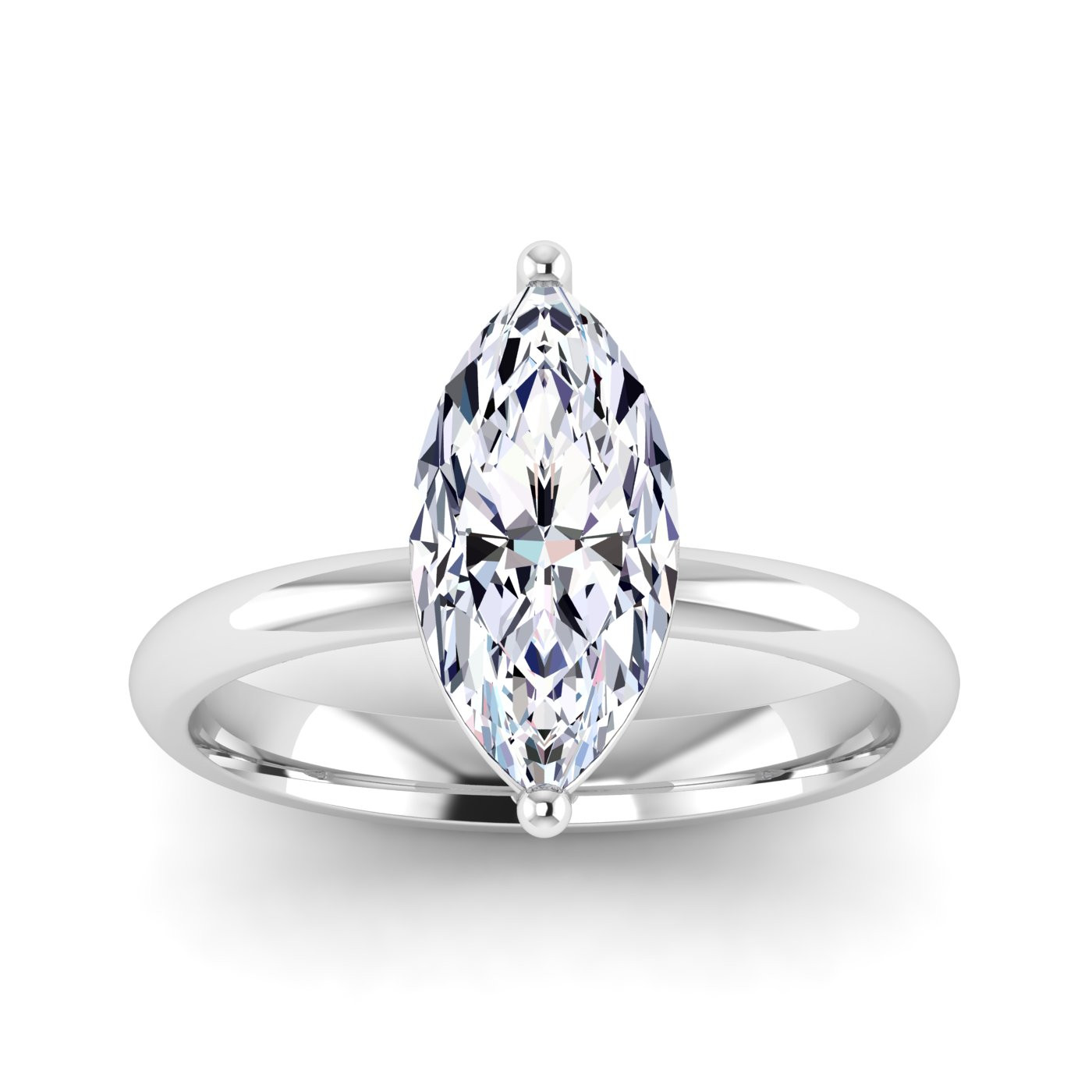 2CT LAB MQ SOLITAIRE RING