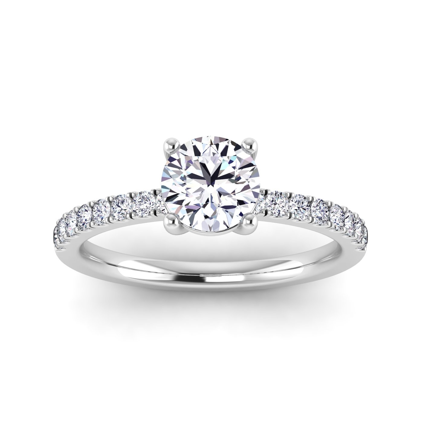 1/2CT CTR LAB RD SINGLE ROW RING