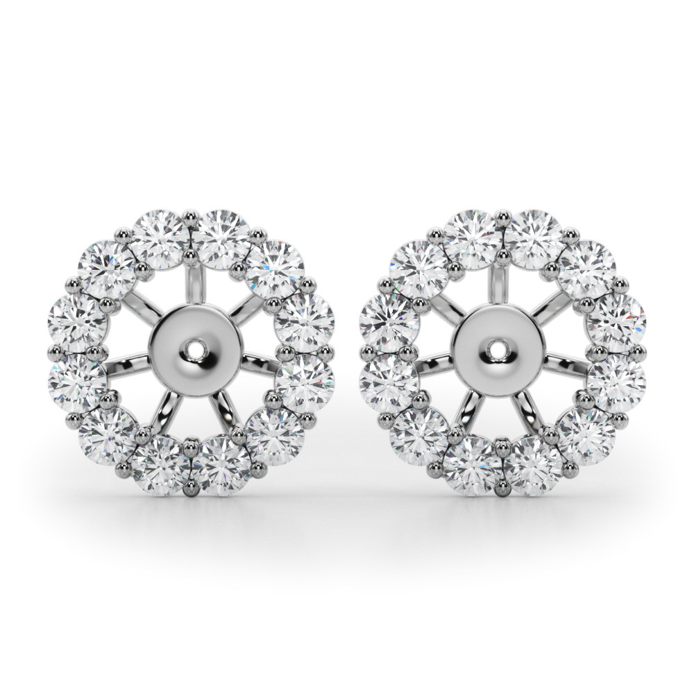 LAB GROWN DIAMOND EARRING JACKET FOR 2.0 CT
