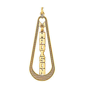 BOLD FONT VERTICAL PENDANT