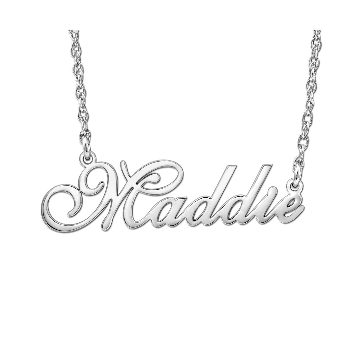 14K W Womens Hi Polish Nameplates