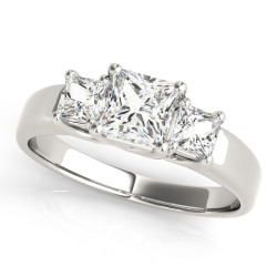 ENGAGEMENT RINGS 3 STONE PRINCESS