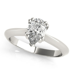 DOUBLE PRONG PEAR ENGAGEMENT RING