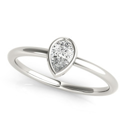 LAB GROWN DIAMOND SOLITAIRE STACK PEAR SHAPE