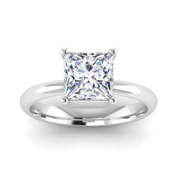 1 1/2CT LAB  PC SOLITAIRE RING
