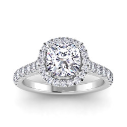 1 1/2CT CTR LAB CU HALO ENG RING